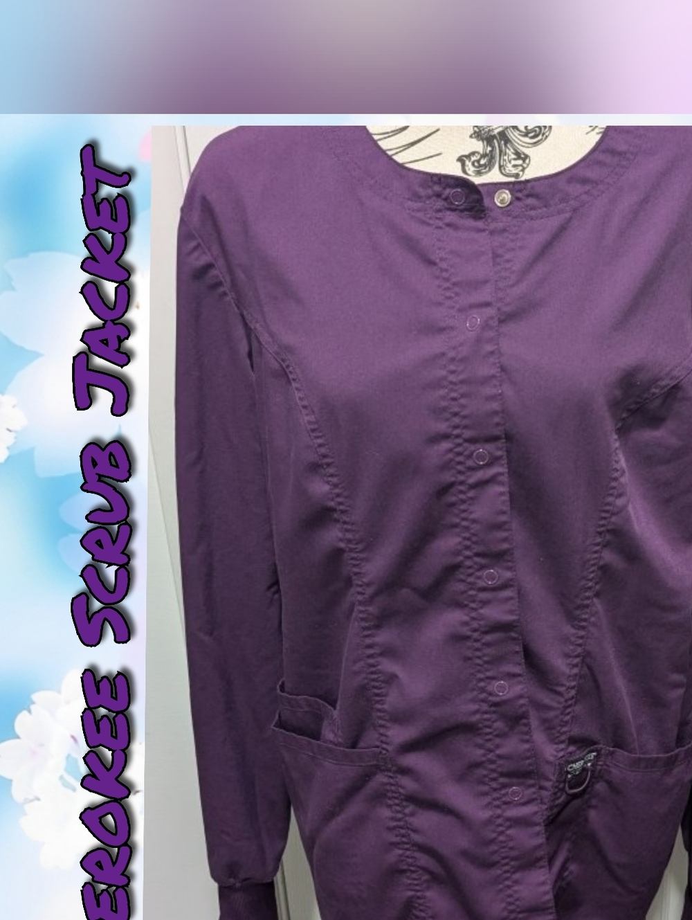 Cherokee Scrub Jacket - Button Front